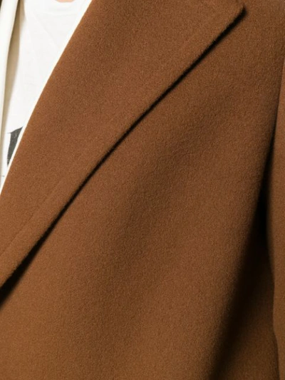 Shop Tagliatore Formal Long Coat In Brown