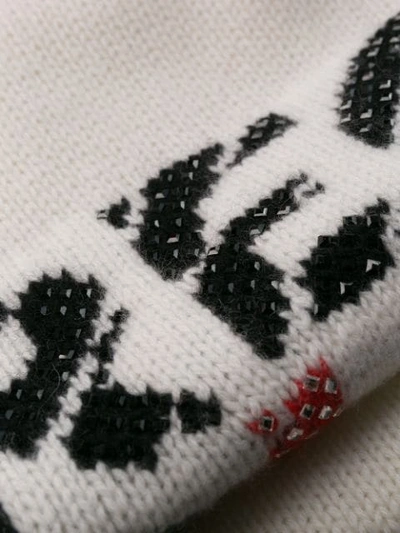 Shop Ermanno Scervino Precious Knitted Jumper In O3515 Crema