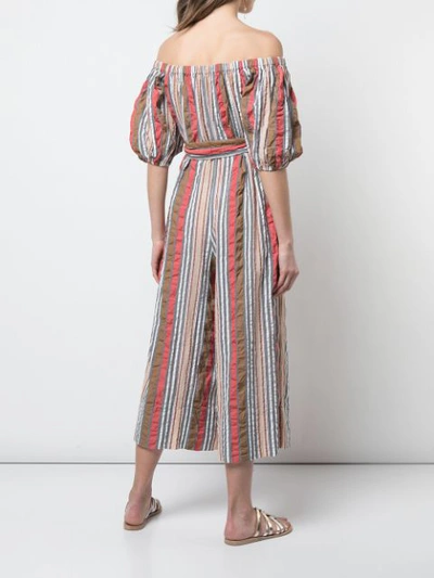 Shop Ulla Johnson Belted Dress In Multicolour