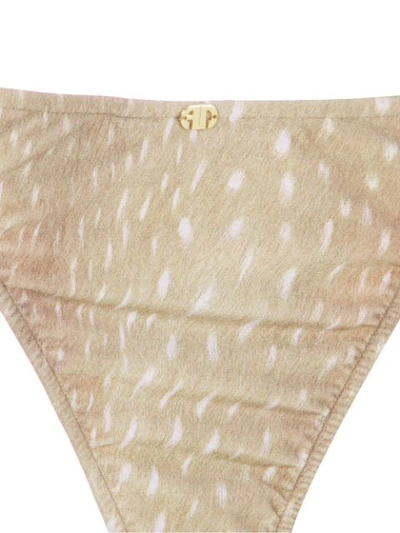 Shop Adriana Degreas One Shoulder Bikini Set In Neutrals