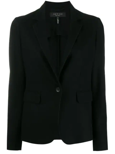 Shop Rag & Bone Curved Hem Blazer In Black