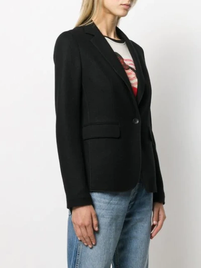 Shop Rag & Bone Curved Hem Blazer In Black