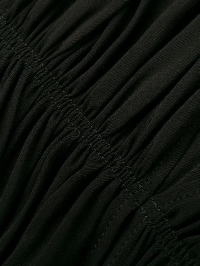 Shop Yohji Yamamoto Draped Midi Dress In Black