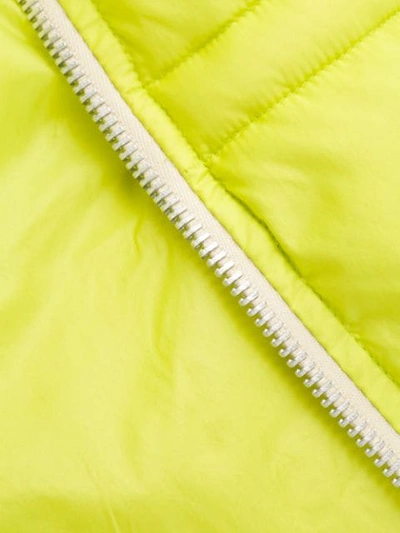 Shop Acne Studios Drawstring Waist Padded Coat In Yellow