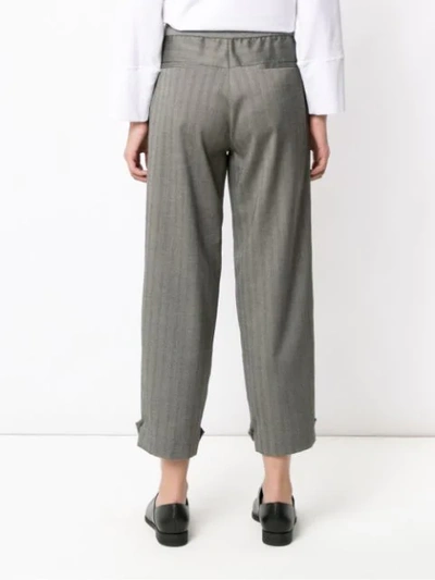 Shop Alcaçuz Colombia Cropped Trousers - Grey