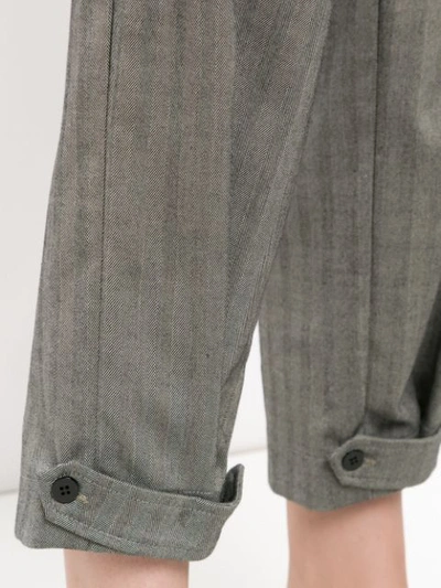 Shop Alcaçuz Colombia Cropped Trousers - Grey