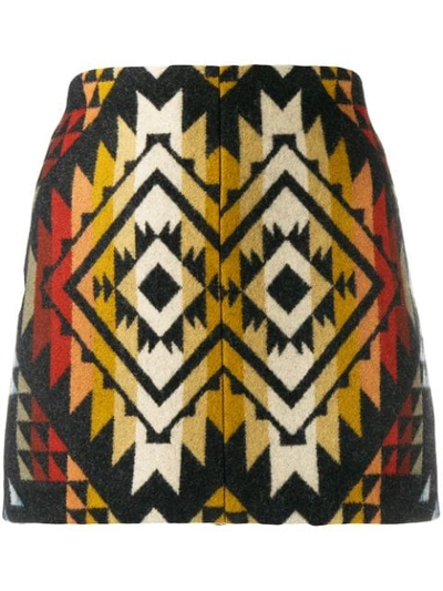 Shop Jessie Western Embroidered Mini Skirt In Black