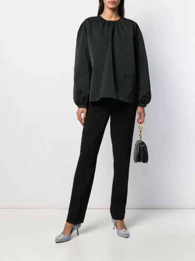 Shop Rochas Straight-leg Trousers In Black