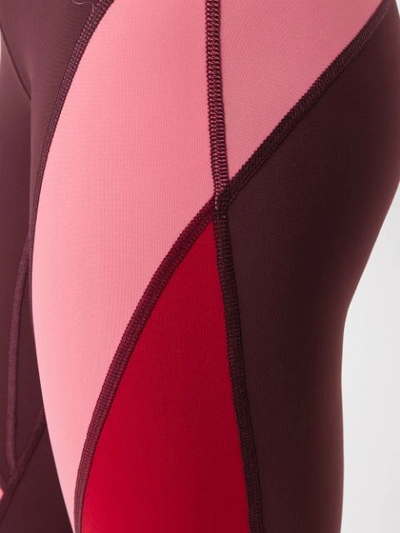 Shop Isabel Marant Leggings In Colour-block-optik - Rosa In Pink & Purple