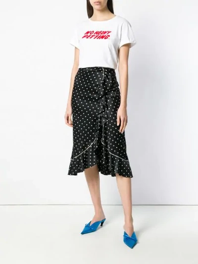 Shop Anya Hindmarch Front Printed T In White