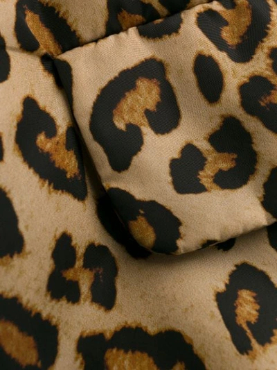 Shop Alberto Biani Leopard Print Oversized Jacket In Neutrals