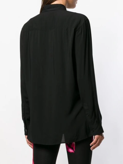 Shop Yohji Yamamoto Plain Button Shirt In Black