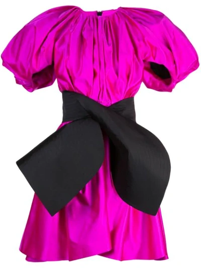 Shop Dice Kayek Oversized Flared Dress In Pink