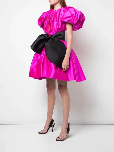 DICE KAYEK OVERSIZED FLARED DRESS - 粉色