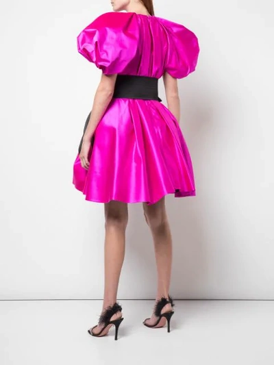Shop Dice Kayek Oversized Flared Dress In Pink