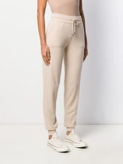 Shop Lamberto Losani Drawstring Sweat Pants In Neutrals