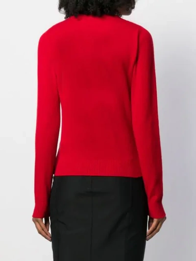 Shop N°21 Embroidered Knitted Jumper In Red