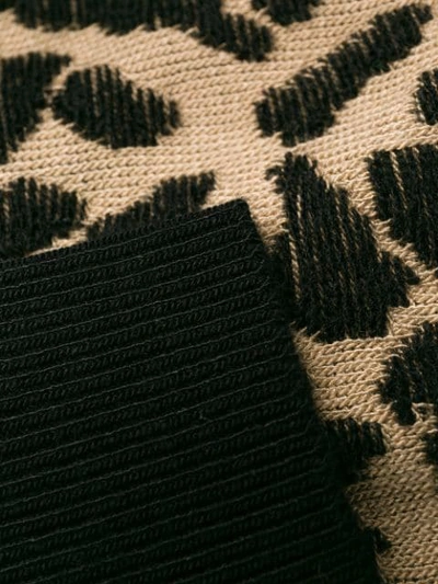 Shop Be Blumarine Leopard Print Cardigan Coat In 551 Beige Nero