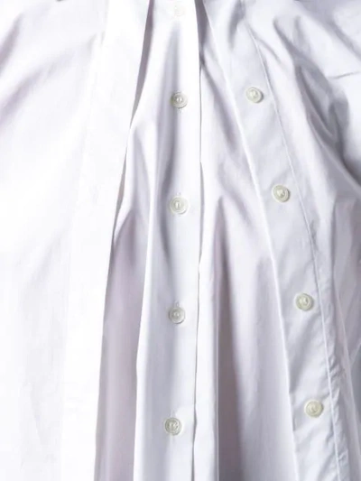 Shop Balossa Handkerchief Hem Shirt In White