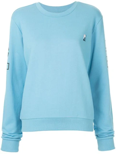 Shop P.e Nation Moneyball Sweatshirt In Blue