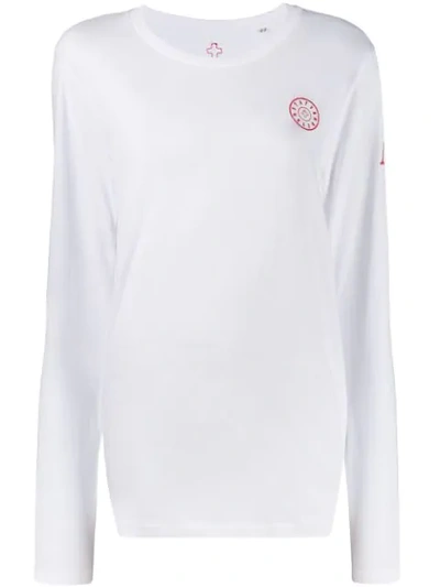 Shop A.f.vandevorst Logo Patch Long Sleeve Top In White