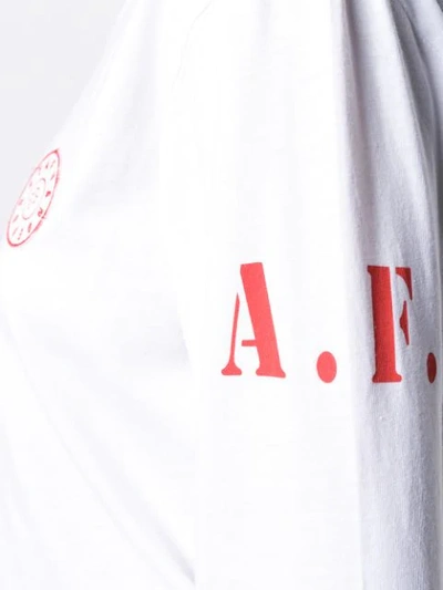 Shop A.f.vandevorst Logo Patch Long Sleeve Top In White