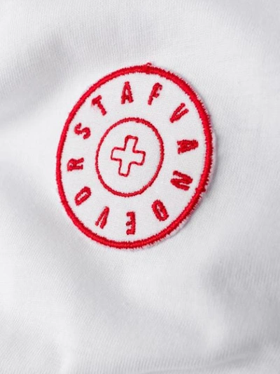 Shop A.f.vandevorst Logo Patch Long Sleeve Top In White