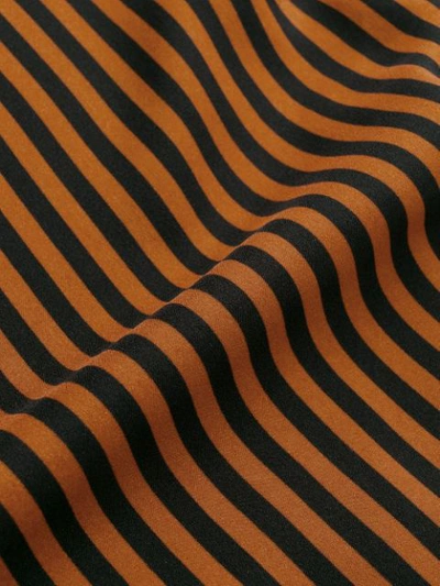 Shop Liu •jo Striped Wrap-front Vest In Orange