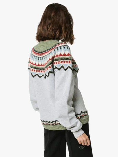 Shop Rentrayage The Outlaw King Hybrid Jumper In Multicolour