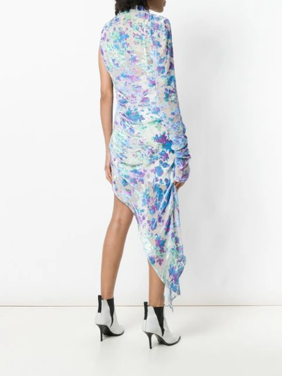 Shop Misbhv Printed One-shoulder Dress - Multicolour