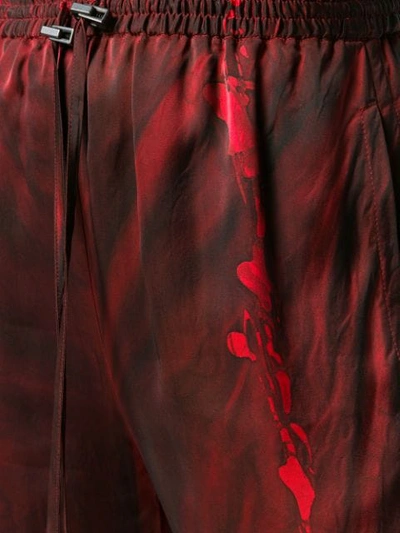 Shop Ilaria Nistri Scarlet Flow Print Trousers In 440 Scarlet Flow