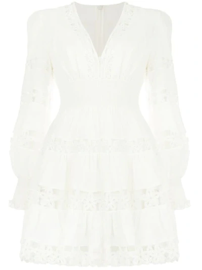 Shop Zimmermann Primrose Daisy Dress In White