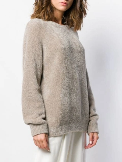 Shop Brunello Cucinelli Relaxed Jumper In Neutrals