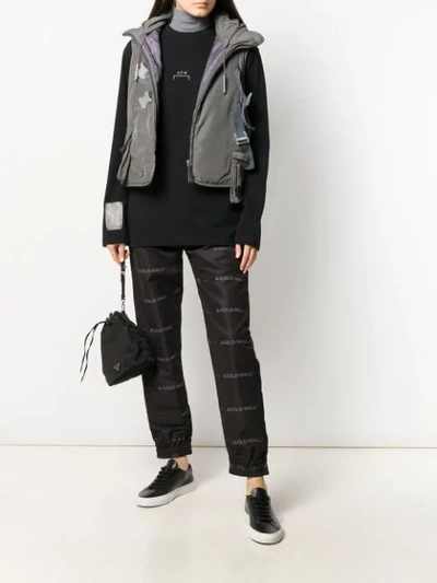 A-COLD-WALL* CROPPED HOODED GILET - 灰色