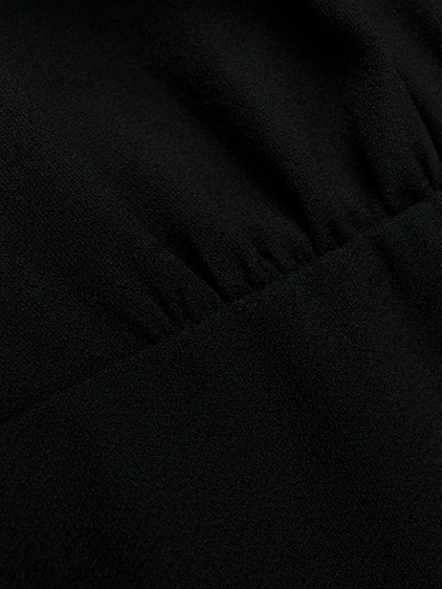 Shop Prada Pussybow Blouse Dress In Black