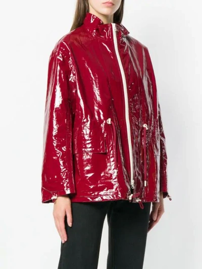 Shop Isabel Marant Enzo Waterproof Jacket In Red