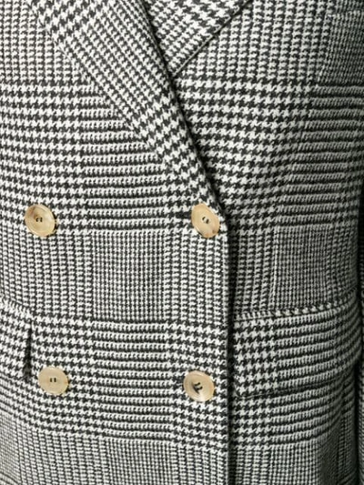 CHECKED DOUBLE-BREASTED COAT