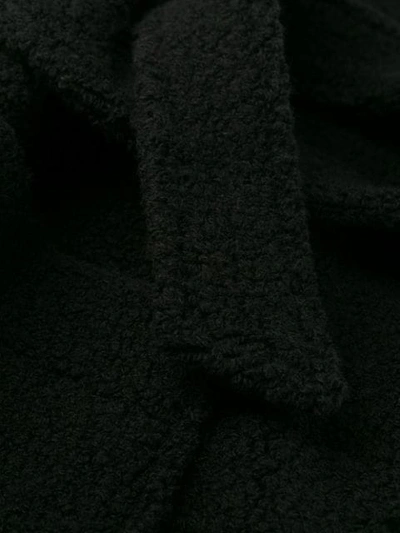 Shop Lala Berlin Textured Belted Coat In Black