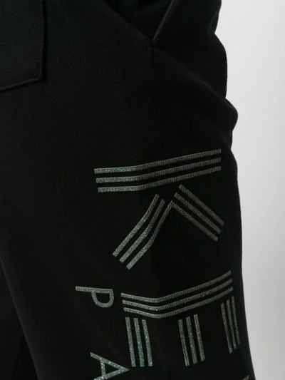 Shop Kenzo Logo Trackpants In Black