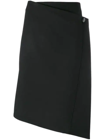 Shop Dorothee Schumacher Wrap Around Midi Skirt - Black