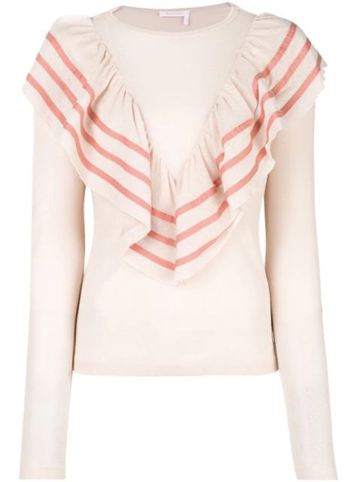 Shop See By Chloé Flouncy Top - Pink