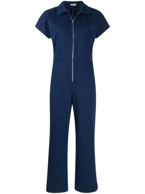 blue worker jumpsuit