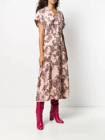 Shop Equipment Floral Print Shirt Dress In Pink