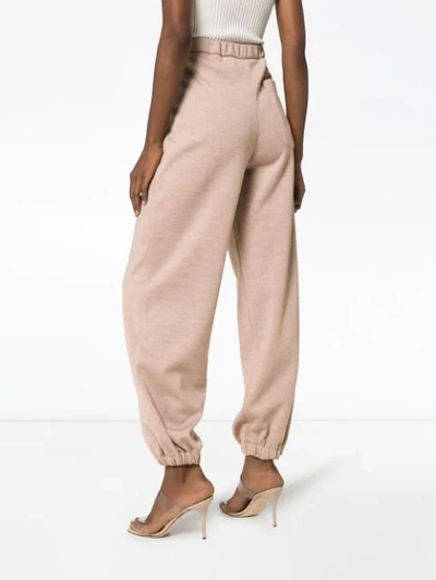 Shop Roksanda Jersey Track Pants In Neutrals