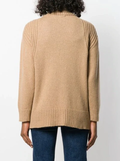 Shop Roberto Collina Roll-neck Sweater In Neutrals