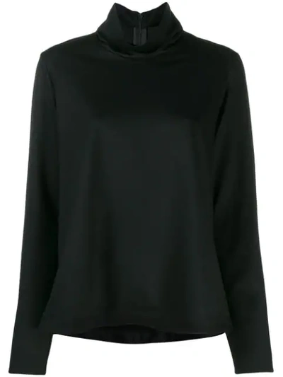 Shop Forte Forte Asymmetric Sweater In Black
