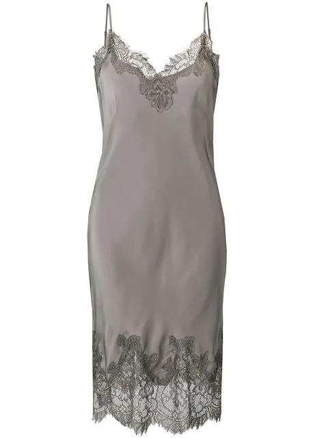 gold hawk slip dress