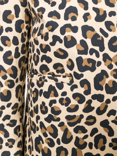 Shop N°21 Nº21 Leopard Print Cropped Jacket - Neutrals