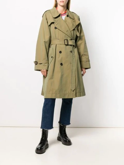 Shop Marc Jacobs The Trench Coat In Green
