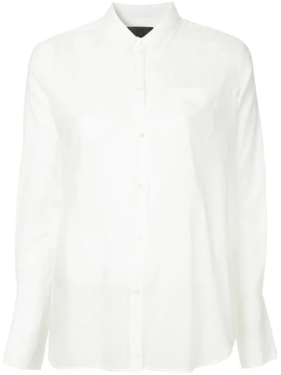 Shop Nili Lotan Voile Shirt In White